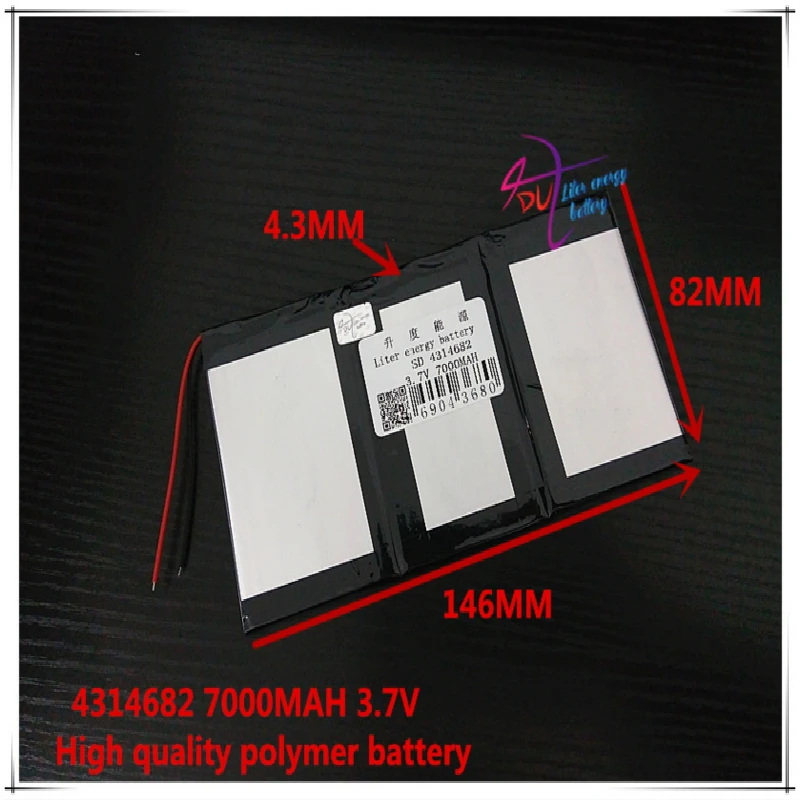 4314682 3 7 V 7000mAh полимерный литий ионный/литий ионный аккумулятор для планшетных ПК