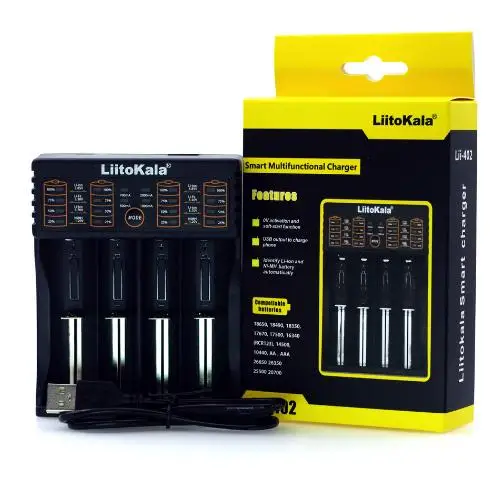 Зарядное устройство LiitoKala Lii-500 PD4 402 202 S1 100 18650 ЖК-дисплей тестовые аккумуляторы 26650