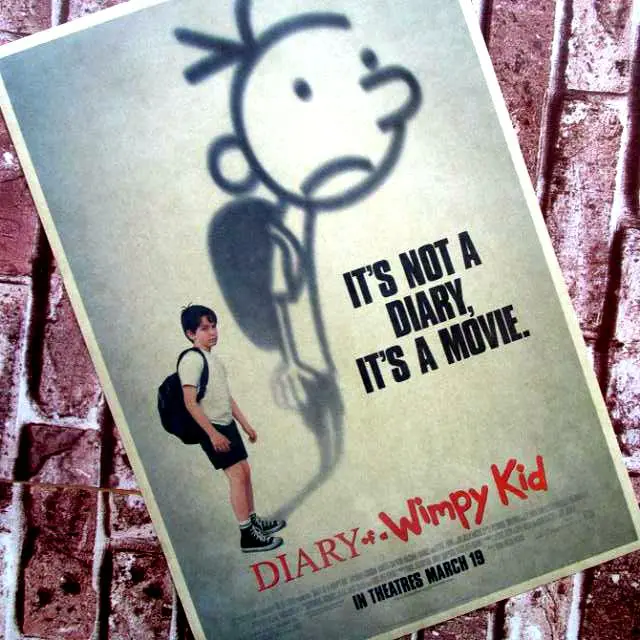 Дневник WIMPY KID классический фильм ретро винтажный декоративный постер крафт