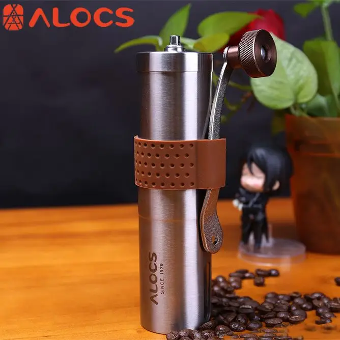 Ручная кофемолка Alocs K17 из нержавеющей стали ручная для кемпинга пешего туризма