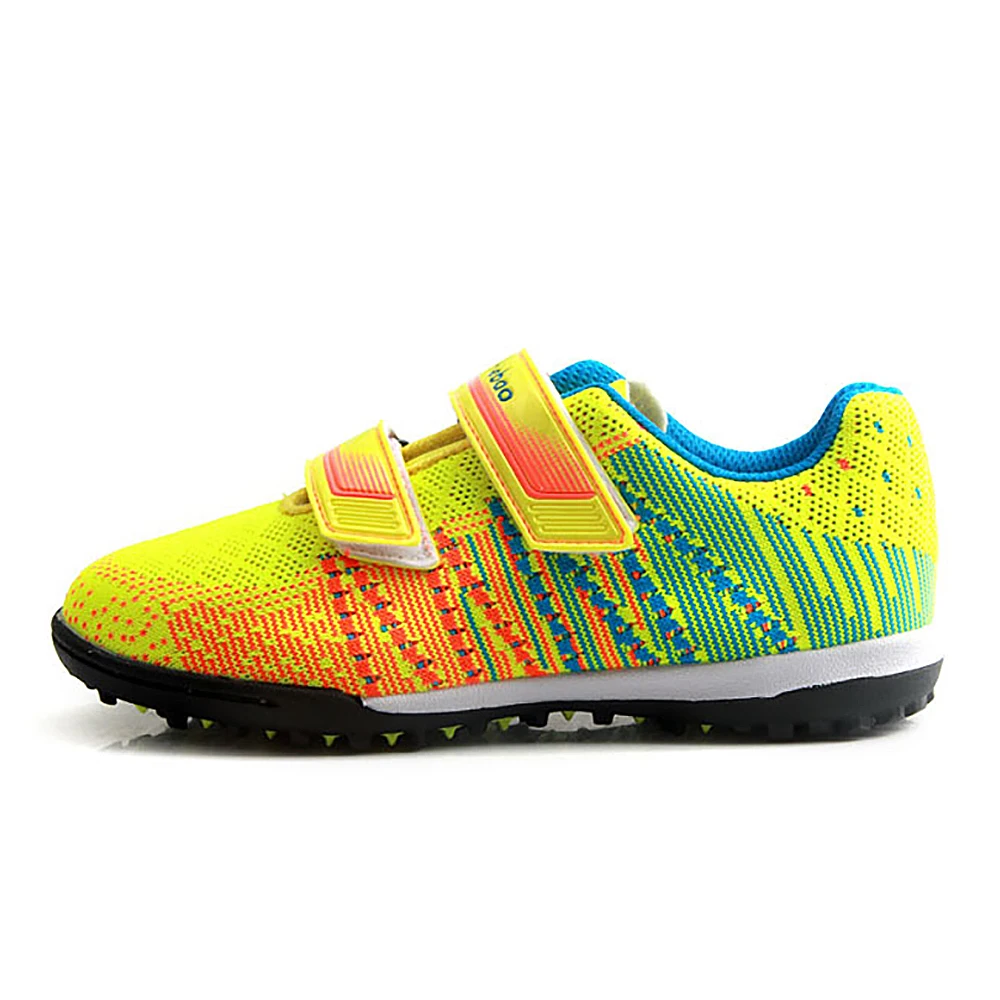 Yellow Green TIEBAO детские футбольные бутсы футбольные кроссовки футбольные бутсы высокое качество TF Turf резиновые подошвы кроссовки футбольные спортивные ботинки - Цвет: Yellow Green