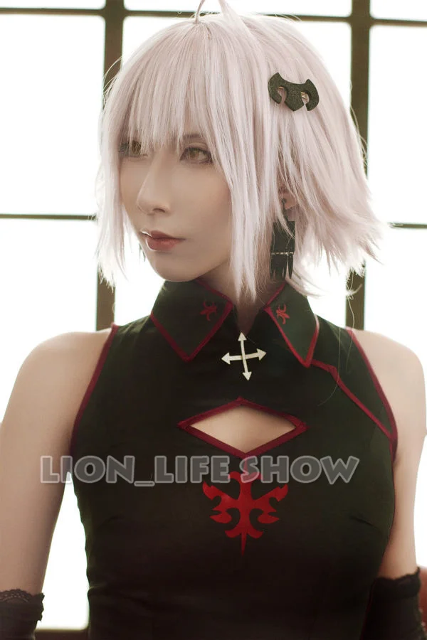 Судьба апокрифа FGO d'Arc Alter косплэй костюм Cheongsam Chipao пикантные разделение платье| |
