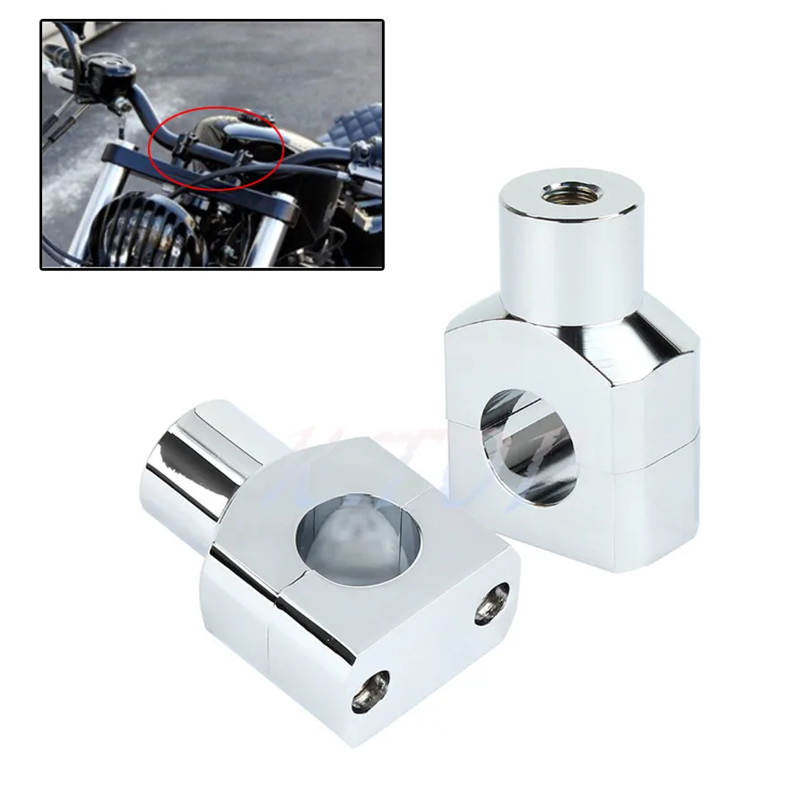 Мотоцикл 1 &quot25 мм хромированный руль короткий стояк зажим подходит для Honda Shadow VLX