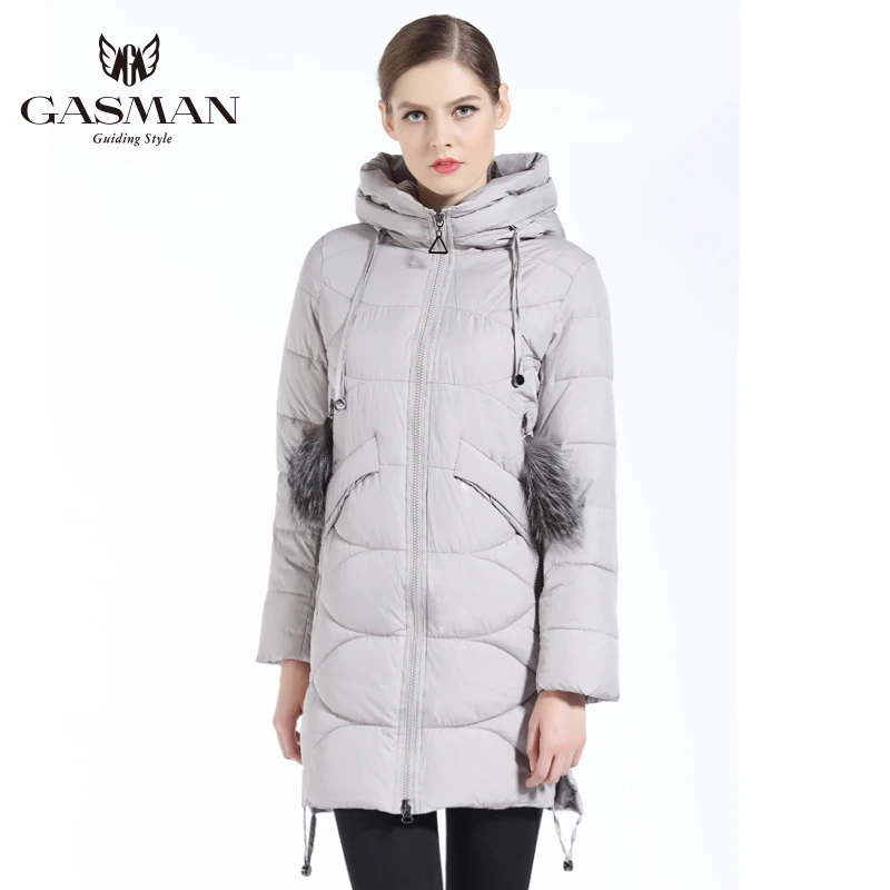 GASMAN 2019 Новая Зимняя Коллекция Пуховик Женский Куртки И Пальто Модные Бренд