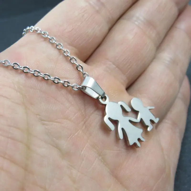 Ожерелье с подвеской Сестра и брат подвеска для счастливых детей модные