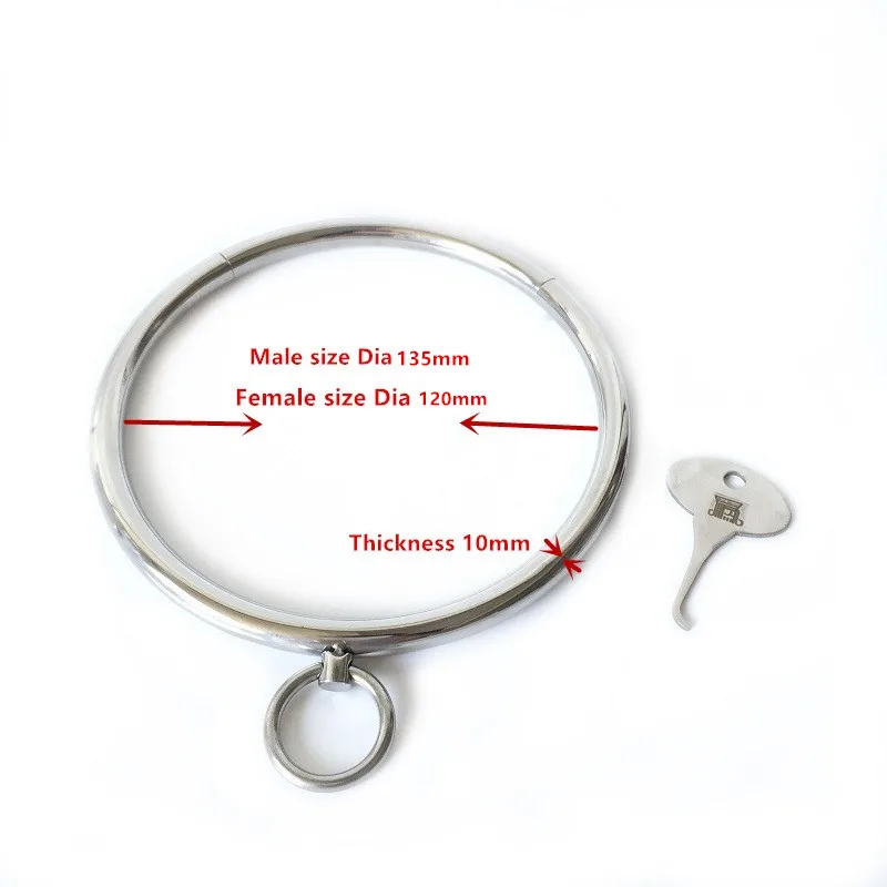 Новый ключ из нержавеющей стали металлический БДСМ бондаж ошейник раба