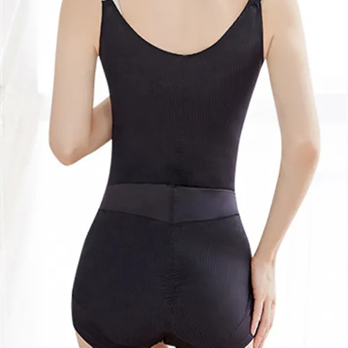 black Корректирующее белье для женщин, Корректирующее белье, Корректирующее белье для похудения, Послеродовое восстановление, Корректирующее белье, компрессионное, контурное, для тела - Цвет: black
