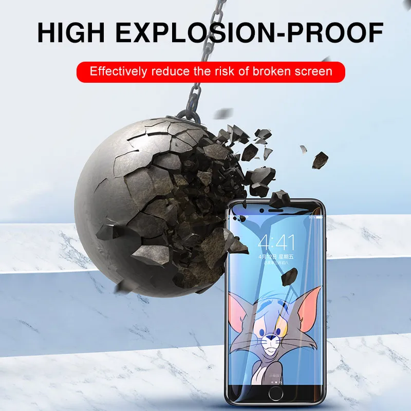3 шт полное покрытие защитное стекло для IPhone XR XS Max X 8 7 6 Plus Защитная пленка экрана 6s