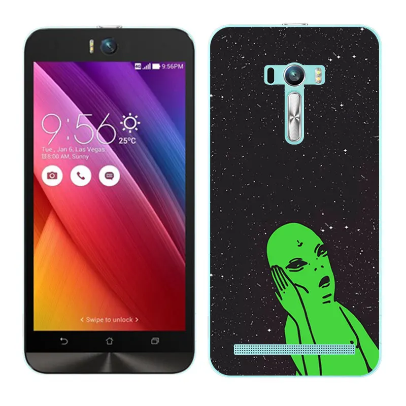 Чехол для Asus Zenfone Selfie ZD551KL 5 дюйма мягкий силиконовый чехол с рисунком туманности