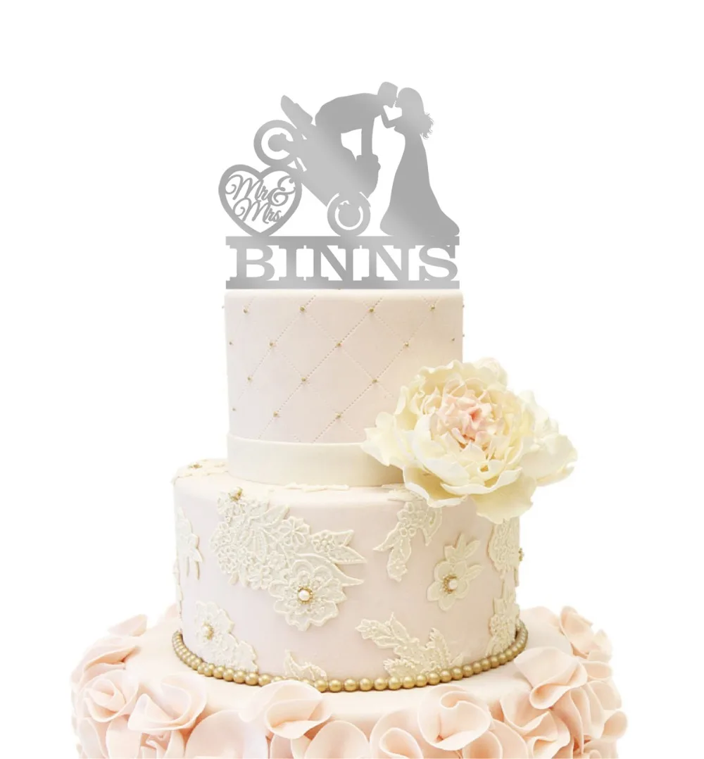 Велосипед свадебный торт Топпер для невесты и жениха романтические целующиеся