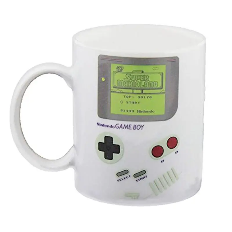 Креативная игра мальчик кофе кружка, кружка для чая Geek Новинка игровой геймер кружки Tups Забавный кофе кружка, кружка для чая большие подарки на день рождения для него - Цвет: Белый