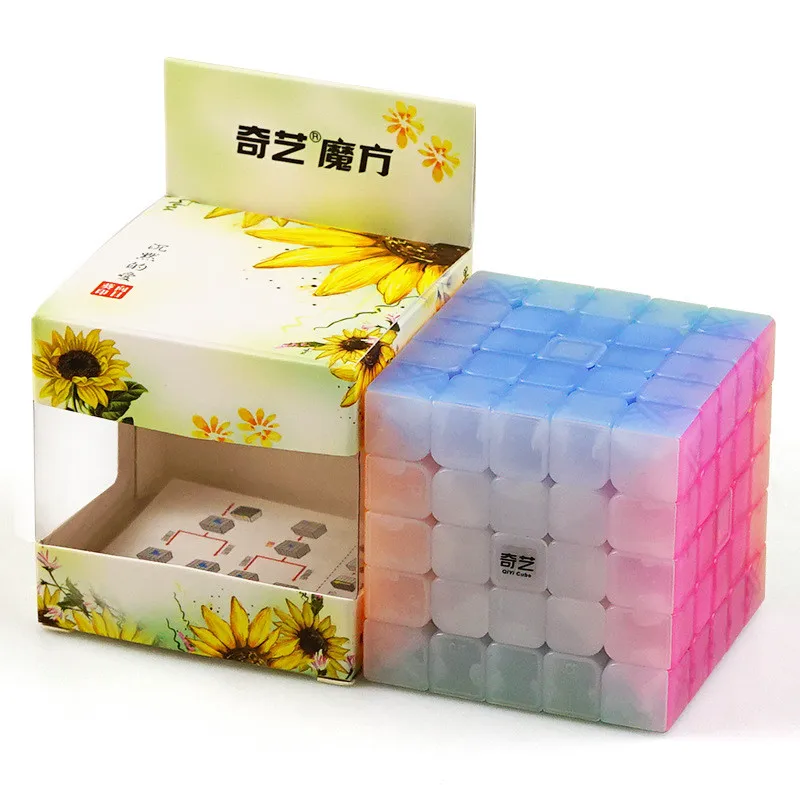 QY Cubes QiYi Jelly серии QiZheng S 5x5x5 Кубик Рубика для профессионалов головоломка на