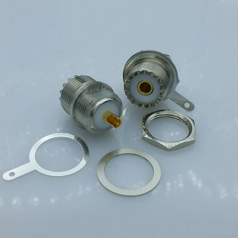 UHF Женский SO239 панель шасси крепление припоя чашки SL16 коаксиальный РЧ разъем 5