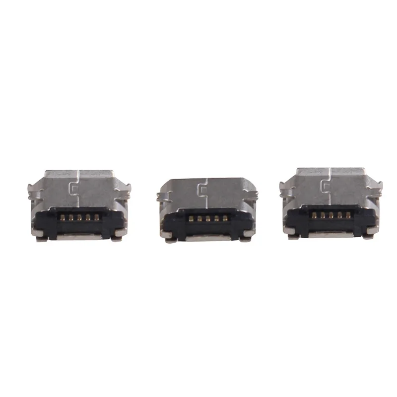 Pro электрооборудование Разъем 50 шт. Micro USB 5pin B Тип гнездовой разъем DIY SMT терминалы для ремонта телефона