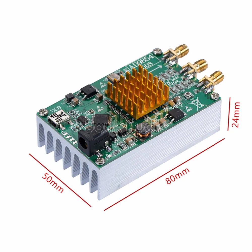 Модуль генератора сигналов AD9854 DDS STM32 SCM/радиатор/Главное управление компьютером |