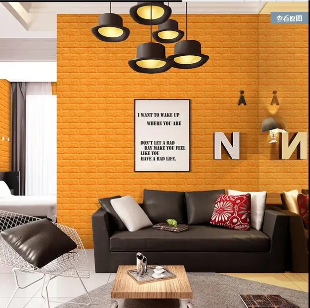 3d настенные наклейки креативный ТВ фон для спальни декоративные кирпичные обои