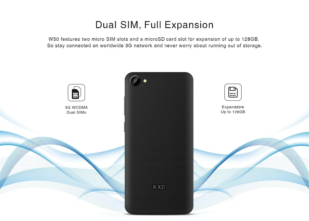 KXD W50 KENXINDA W50 1 GB 8 GB 3g смартфон 5 ''дюйма MTK6580 1. 3g Гц Dual SIM 5.0MP Камера Bluetooth 3g WCDMA мобильного телефона