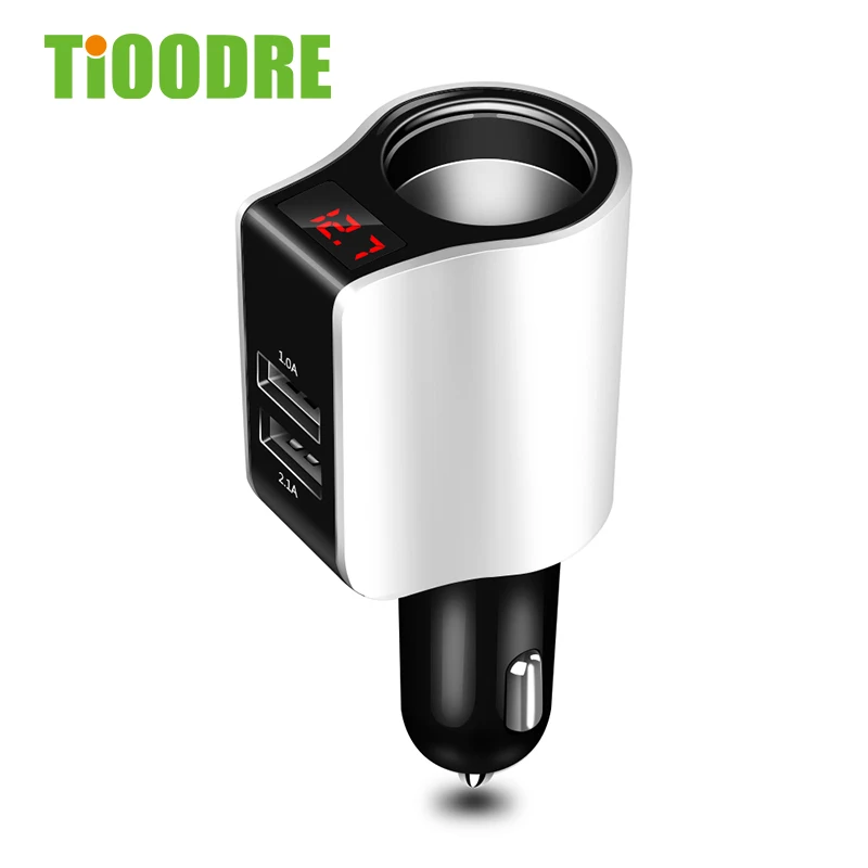Универсальное зарядное устройство TiOODRE с USB портами и цифровым светодиодным