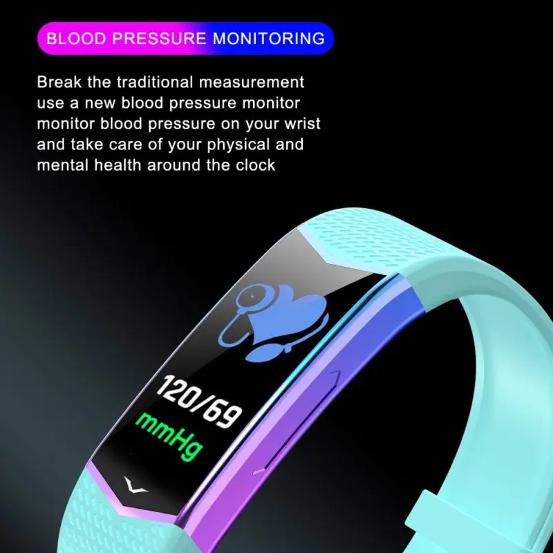 

Fashion Smart Bracelet Bluebooth Wristband Fitness Tracker Blood Pressure Heart Rate Monitor For Women Man