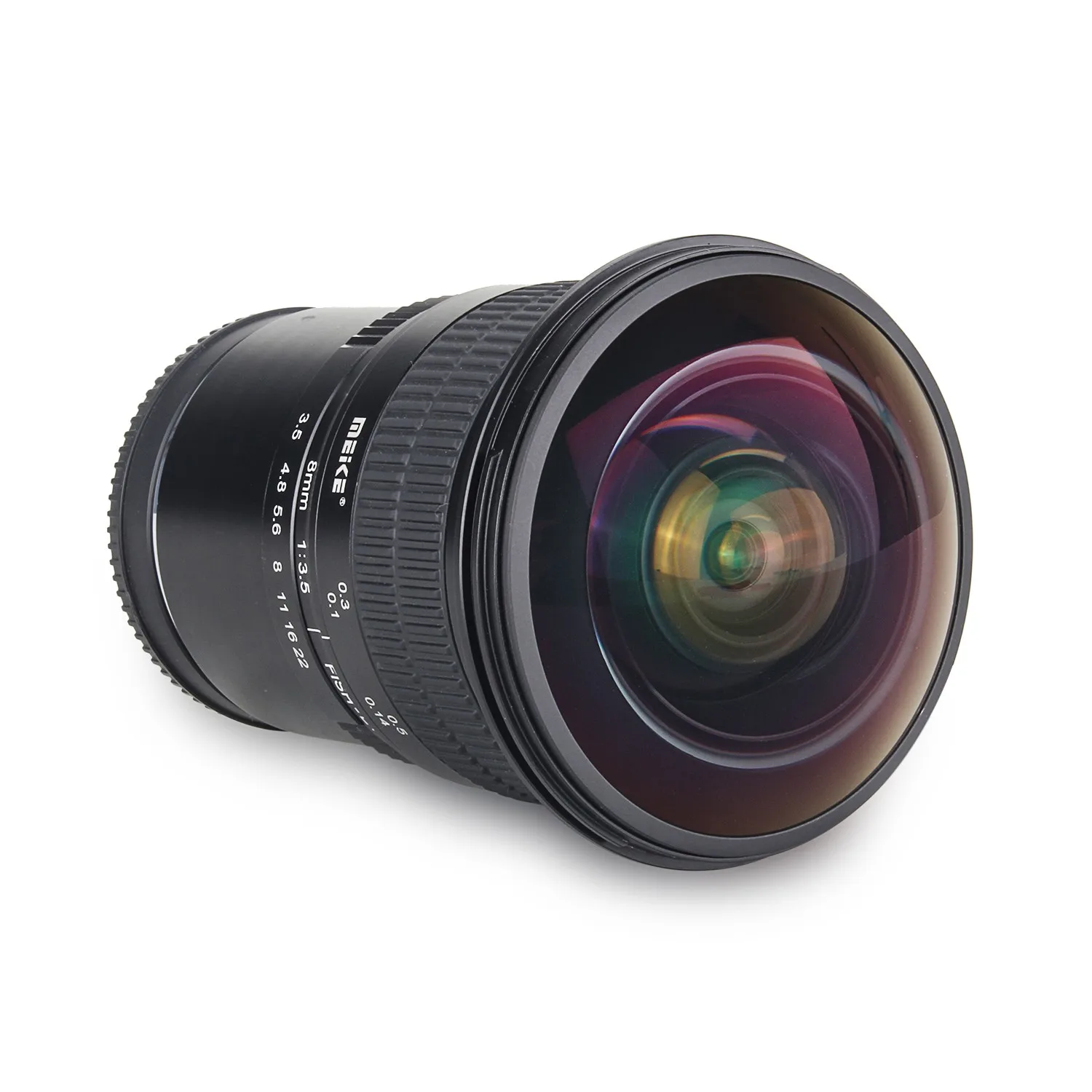 Meike 8 мм f/3,5 широкоугольный Рыбий глаз объектив для Nikon F-mount камера с APS-C