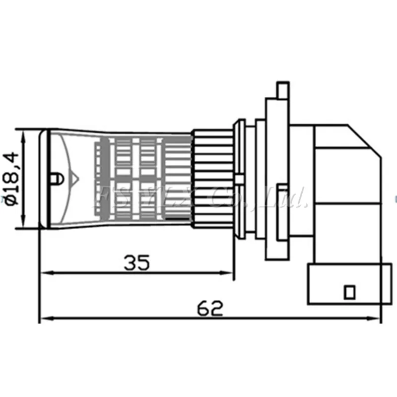 FSYLX 2x H10 9145 9140 светодиодный противотуманный светильник для проектора DRL Лампа 48 Вт