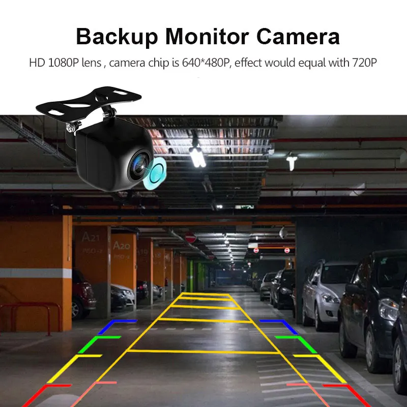 Камера заднего вида 12 В рыбий глаз широкий угол ночное видение водонепроницаемая