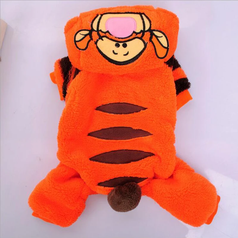 Осень 2017 г. Новинка зимы собака одежда милый тигр Пальто для будущих мам теплый