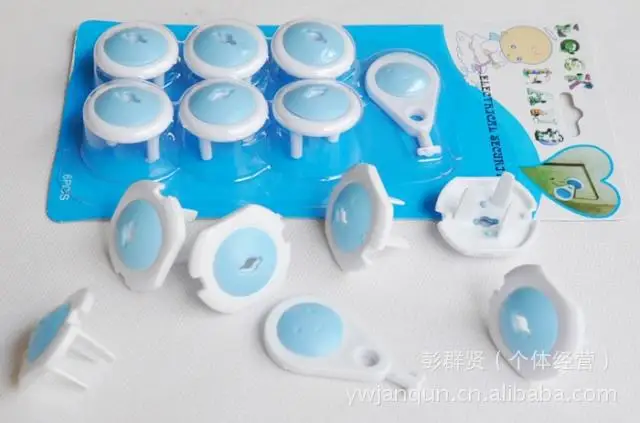 Safety Protector Electric Socket Plugs For Outlets Protect Baby Power Lock Cover Security Protection | Дом и сад