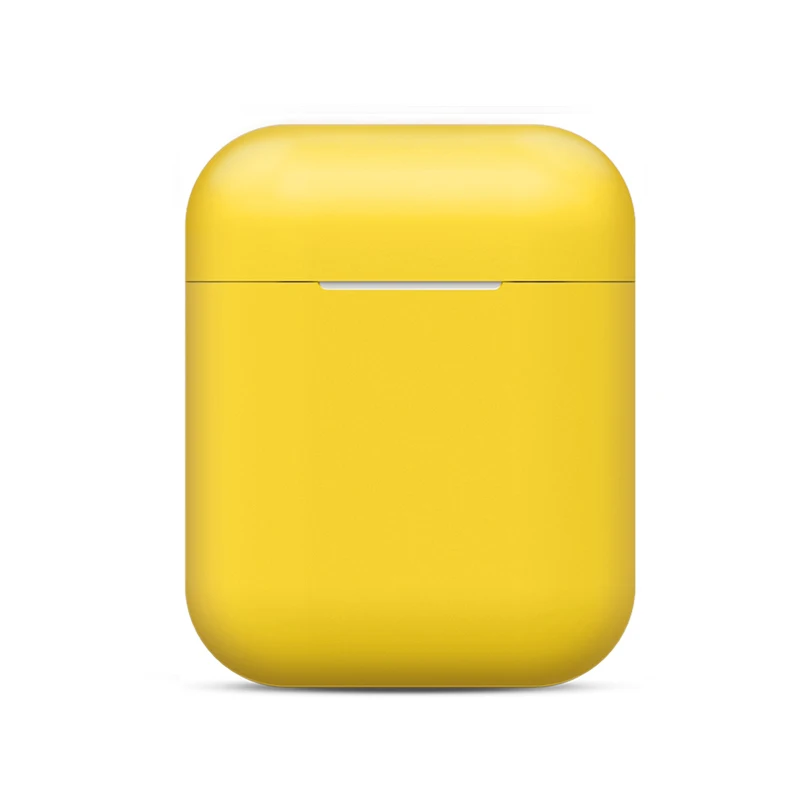 Yellow Case Ультра тонкий мягкий силиконовый чехол для Apple Air Pods для AirPods 2 противоударный защитный чехол для наушников Водонепроницаемый Аксессуар для гарнитуры - Цвет: Yellow Case