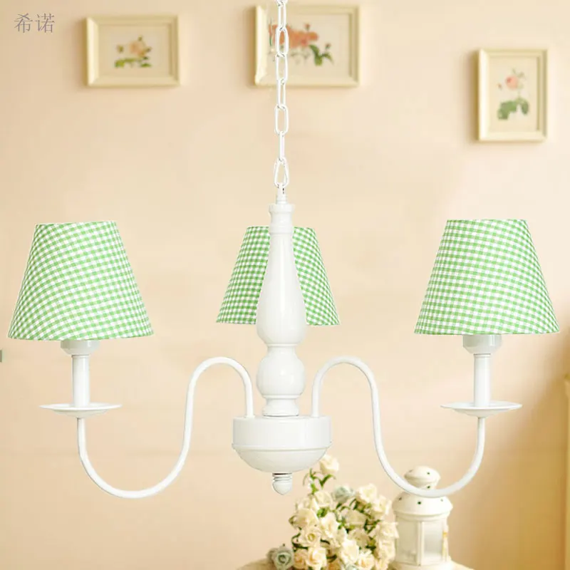 Люстра для детской кровати гостиной в европейском стиле 90 260 В E27 с абажуром|chandelier