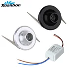 Светодиодный мини-светильник s для витрин, Светодиодный точечный светильник для ювелирных изделий, 1 Вт, Универсальный вращающийся светильник для винного шкафа, витрина, светильник для шкафа