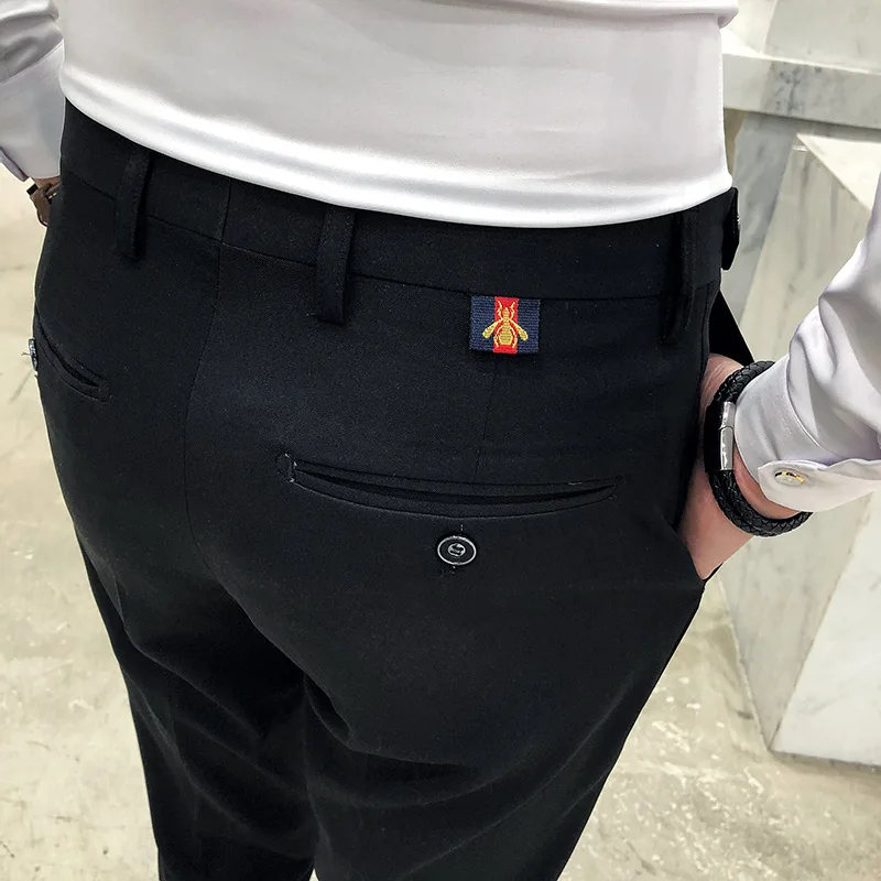 Брюки мужские зеленые брюки повседневные Pantalones Hombre Calca Masculina белый британский