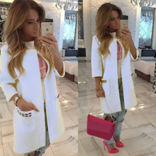 CANIS осень зима женские длинные куртки теплые тонкие пальто Верхняя одежда Топ