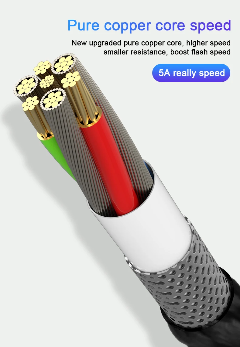Магнитный usb-кабель Uverbon, суперзарядный кабель USB type C, Магнитный зарядный кабель Micro usb для зарядки и передачи данных, кабель USB для мобильного телефона