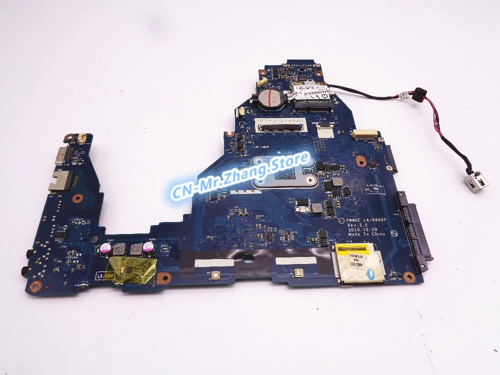 Материнская плата SHELI для ноутбука Toshiba C660D с E-300 CPU K000128540 LA-6849P DDR3 REV 2 0 | Компьютеры и