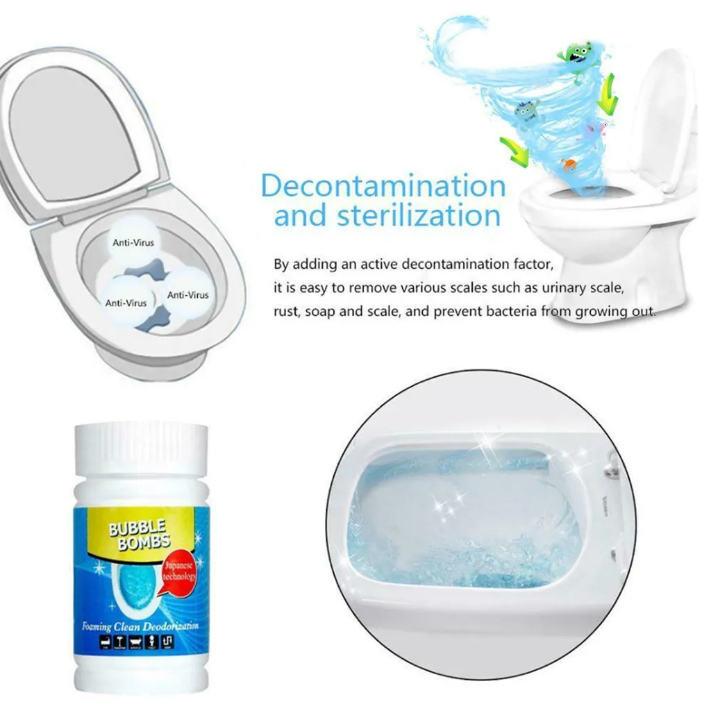 Новинка 2019 года быстро вспенивающийся очиститель для унитаза волшебные