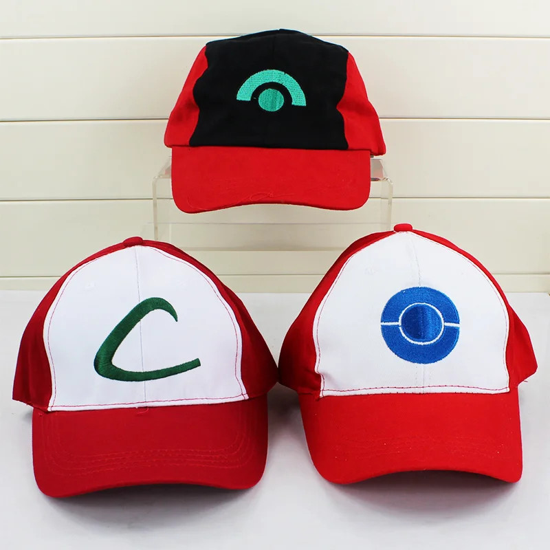 Кепка аниме с мультяшным принтом пепельный Кетчум бейсболка Косплей Плюшевые