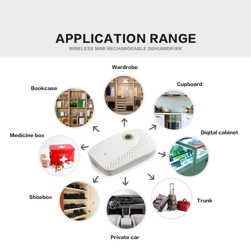 Небольшой портативный мини осушитель воздуха Электрический тихий AC100V 220V