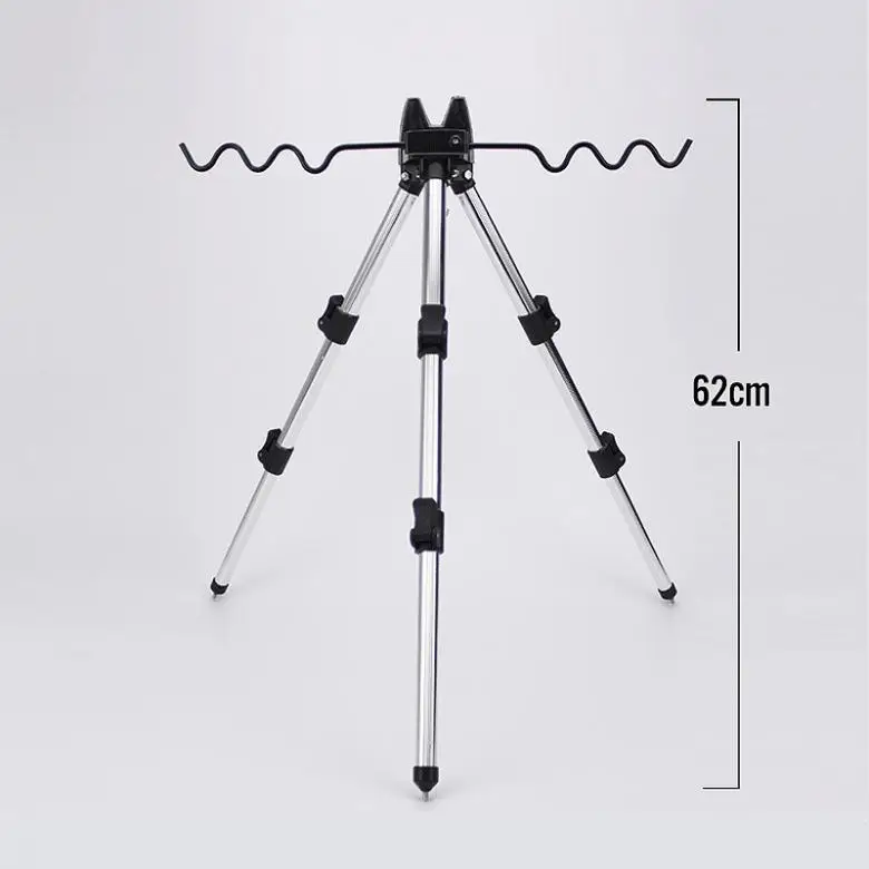35-62cm Aluminum Alloy Telescopic 7 Groove Fishing Rod Holder Collapsible Tripod Stand Sea Pole Bracket | Спорт и развлечения