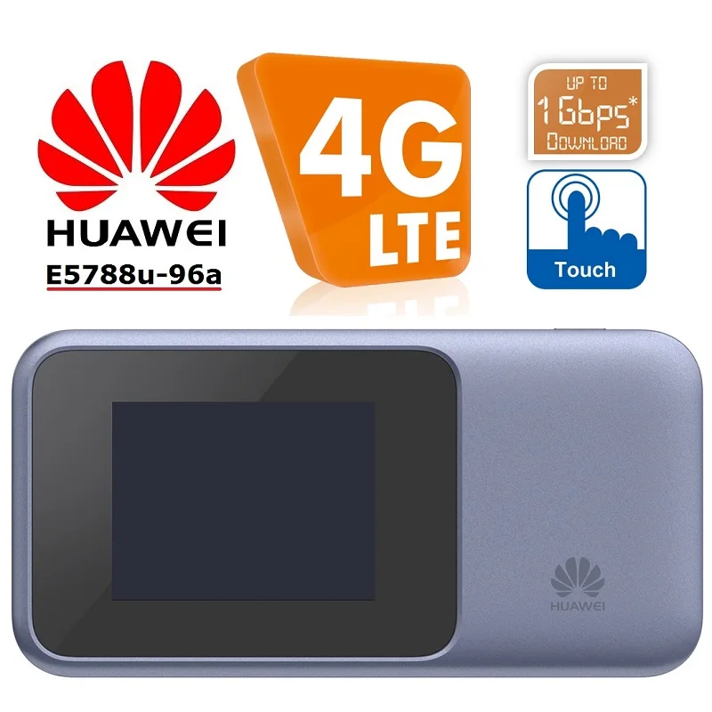 Huawei E5788u-96a 4G 4CA-LTE: B1/B3/B4/B5/B7/B8/B19/B20/B28/B38/B40/B41/B42 Cat16 1Gbmps MiFi модем с поддержкой Bluetooth4.0 + NFC |