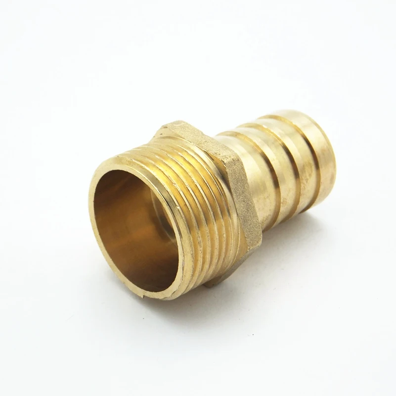 Латунный штуцер с зазубринами для шланга 25 мм наружная резьба BSP 1 дюйм |