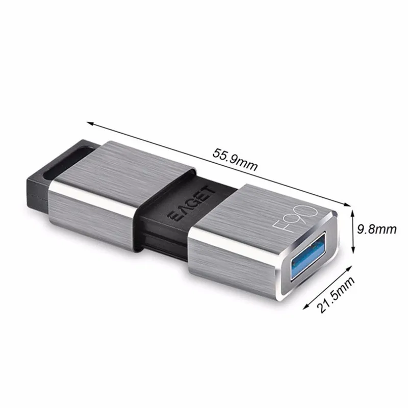 Eaget флеш-накопитель USB 3,0, 8 ГБ, 16 ГБ, 32 ГБ, 64 ГБ, 128 ГБ, u-диск, флешка, 256 ГБ, металлическая ручка, карта памяти, устройство для хранения, usb-флешка