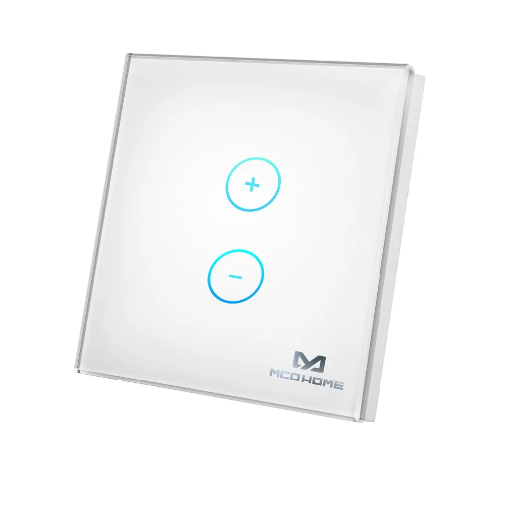 Z wave plus MCO дома Стекло панель регулировки яркости подсветки MH DT411 60x60 мм EU868.42MHz