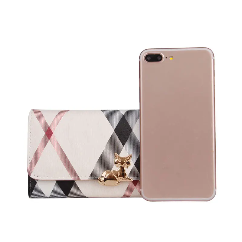 Горячая распродажа женский клатч бумажник из ПВХ Женский Длинный кошелек на