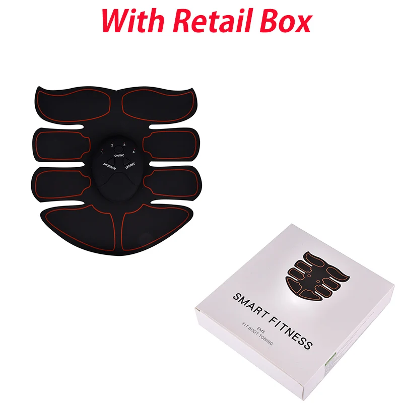 8 EMS Abdominal Hips Muscle Training Wireless Buttocks ABS Stimulator Fitness Professional Body Slimming Massager USA Stock - Цвет: 8