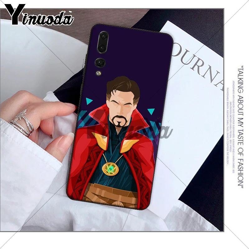 Yinuoda Marvel Doctor Strange мягкий черный чехол для телефона Huawei P10 plus 20 pro P20 lite mate9 10 honor view10 |