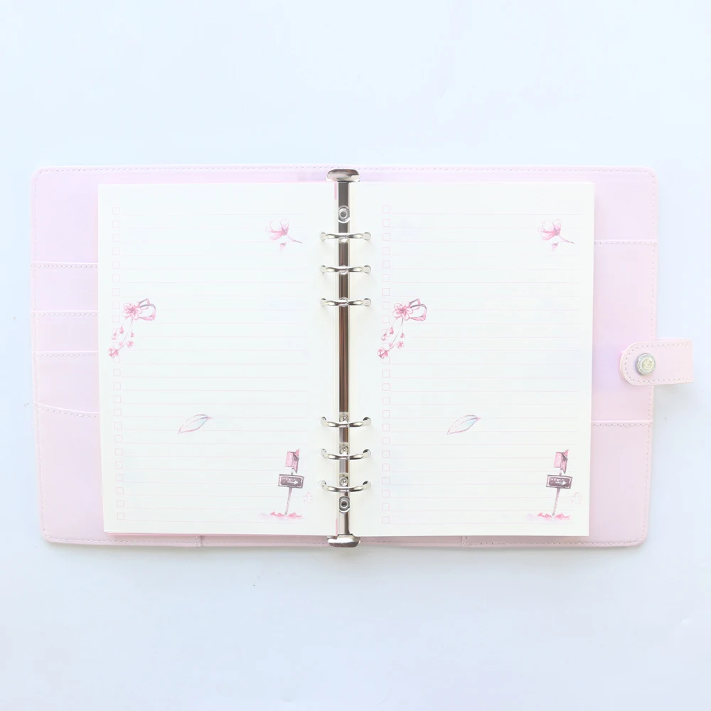 Domikee милый мультфильм binder ежемесячный еженедельник планировщик повестки дня