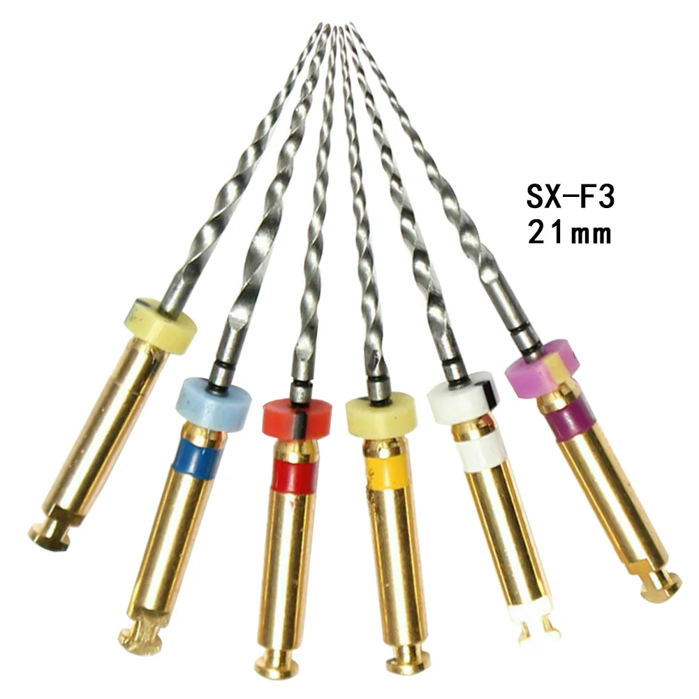 1 упаковка (6 шт.) 21 мм|Файлы зубных каналов| |