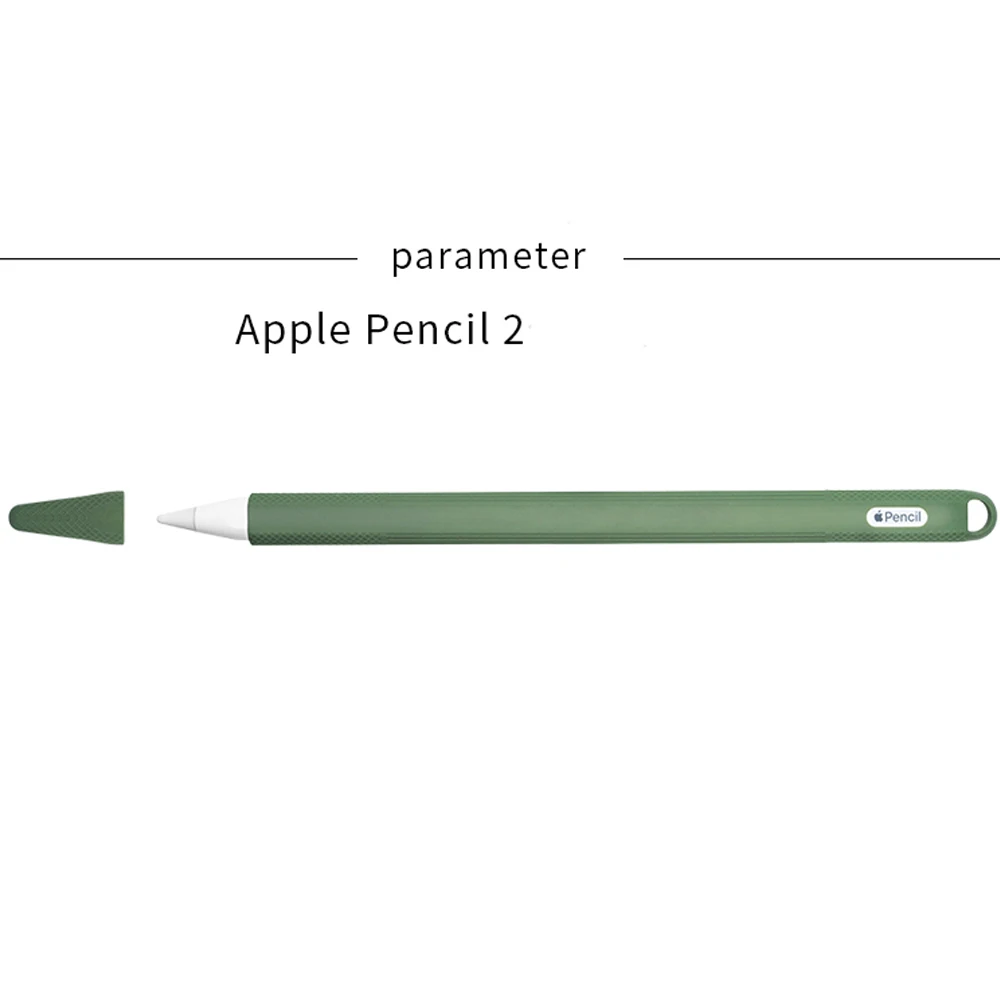 Мягкий силиконовый чехол для Apple Pencil 2 для iPad Pro, чехол-карандаш для планшета, стилус для сенсорного экрана, защитная крышка, чехол