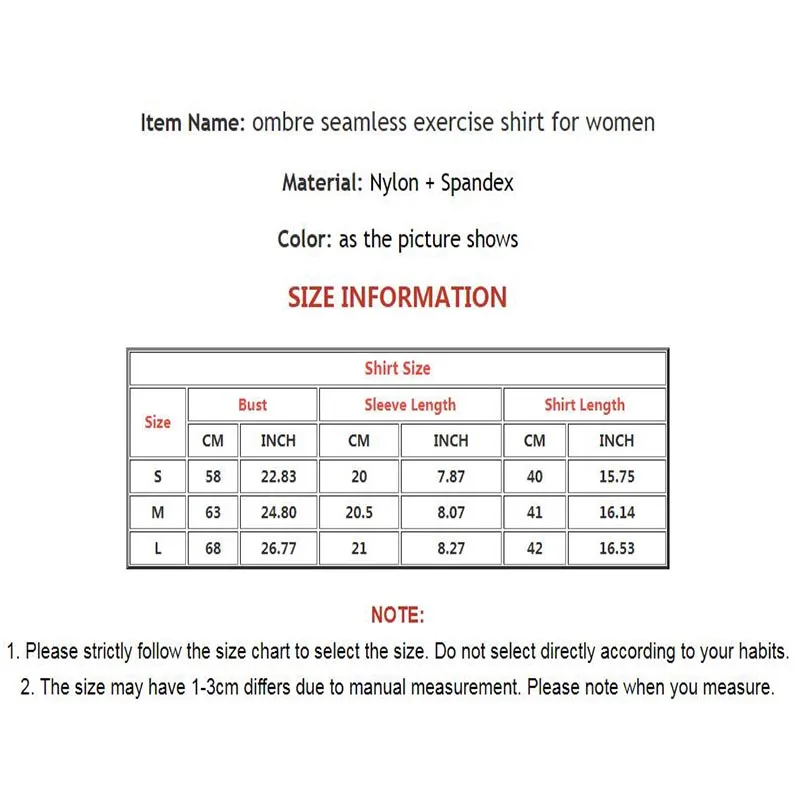Новая бесшовная рубашка для упражнений Омбре Женский Топ йоги спортивный топ с